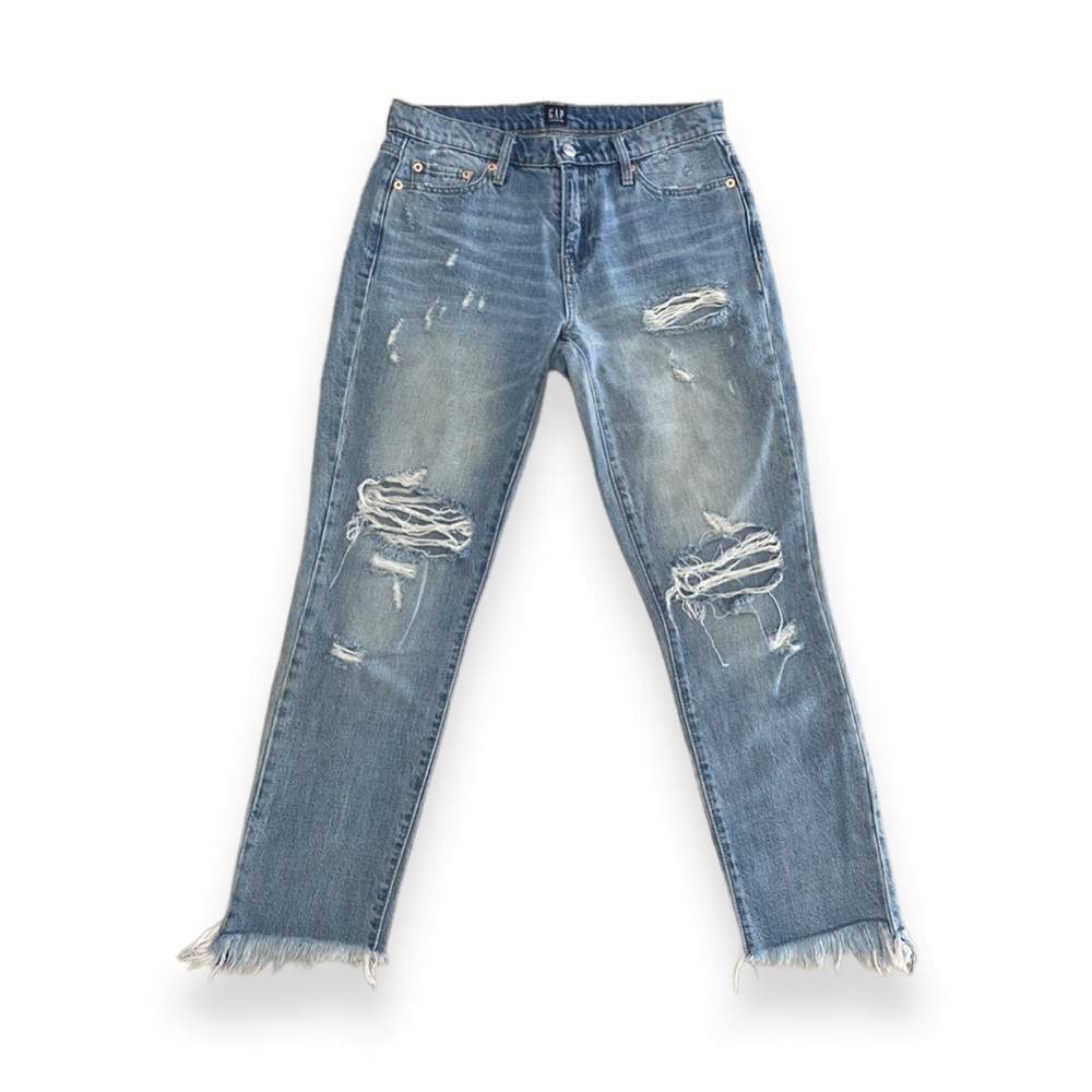 Amazing GAP 1969 Best Girlfriend Frayed Jeans! Size 25!